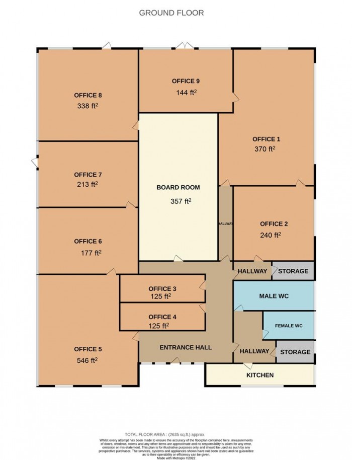 Floorplan for Burton Lane, Goffs Oak, Waltham Cross