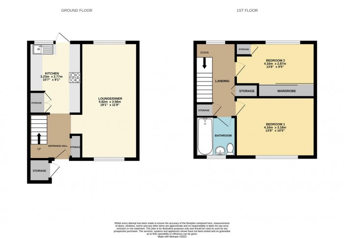 Floorplan for Whitefields Road, Cheshunt, Waltham Cross