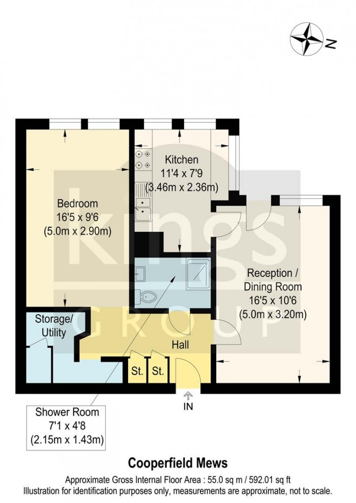 Floorplan for Copperfield Mews, Edmonton, N18