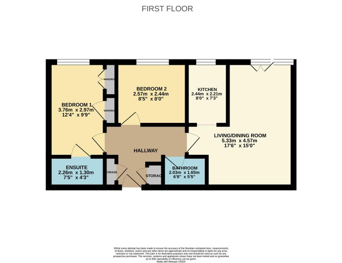 Floorplan for Gater Drive, Enfield