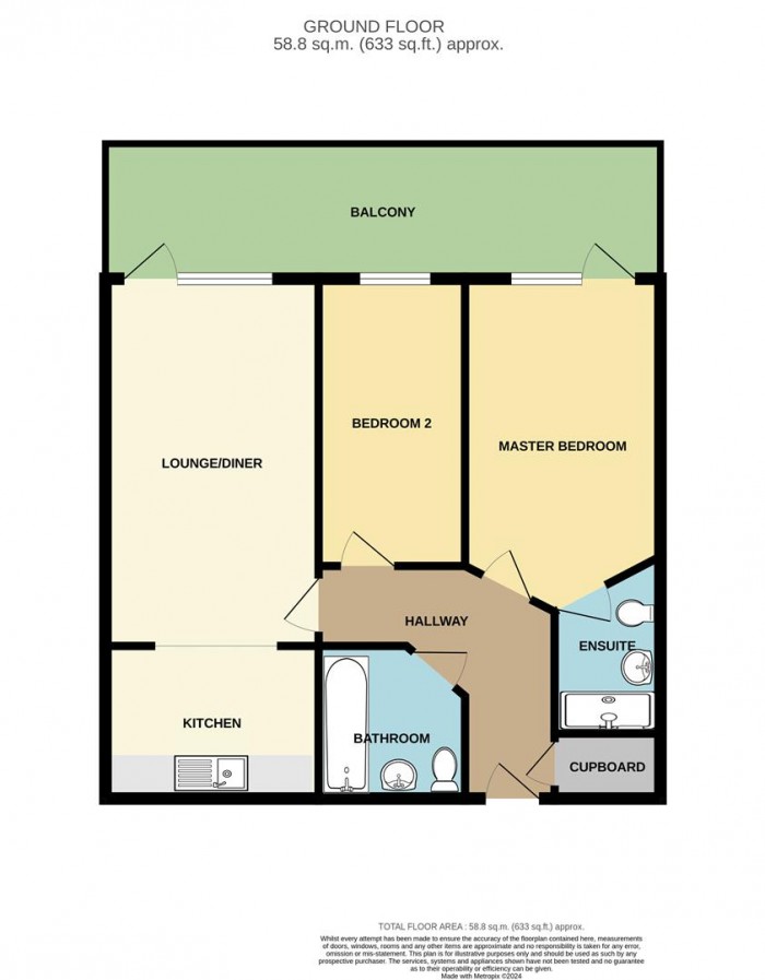 Floorplan for Edinburgh Gate, Harlow