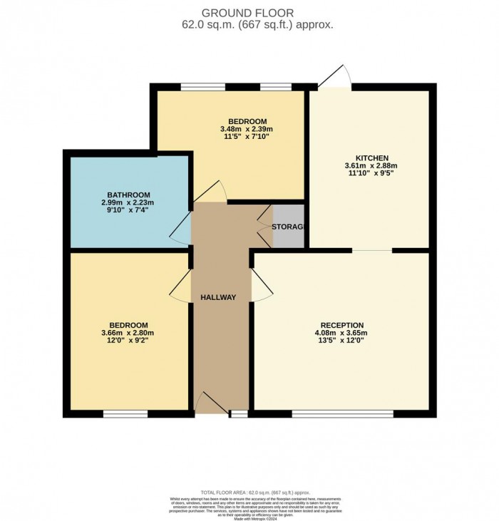 Floorplan for Eastleigh Road, London