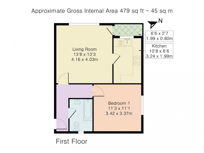 Floorplan for Dunraven Drive, Enfield