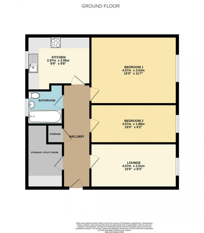 Floorplan for Landau Way, Broxbourne