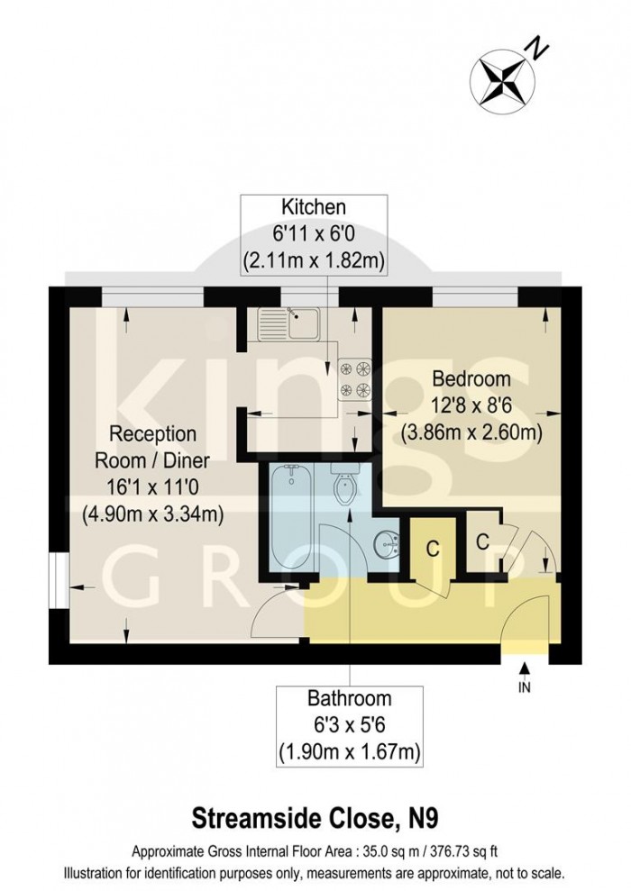 Floorplan for Streamside Close, Edmonton, N9