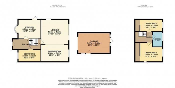 Floorplan for Finchmoor, Harlow