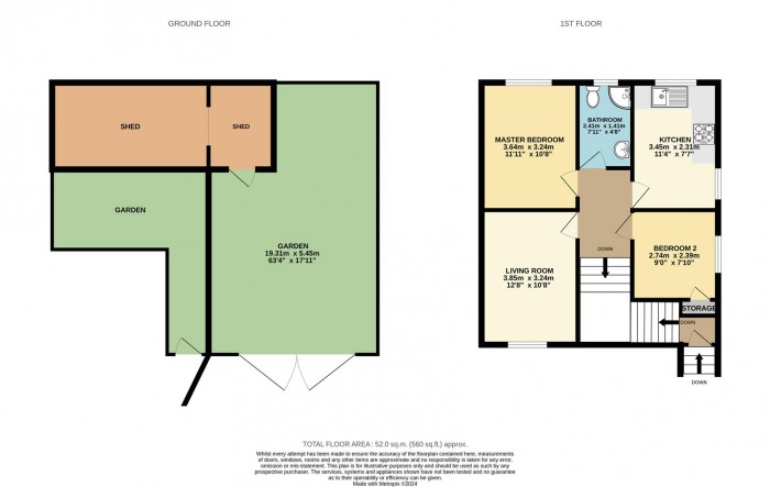 Floorplan for Shelbourne Road, London