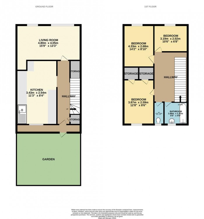 Floorplan for Candy Street, London