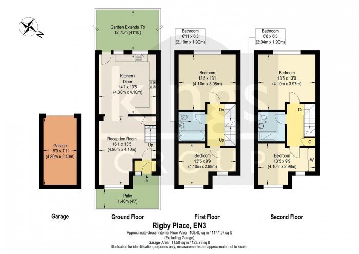 Floorplan for Rigby Place, Enfield