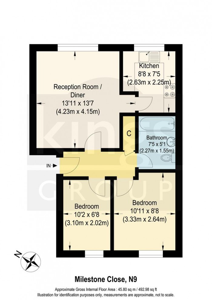 Floorplan for Milestone Close, Edmonton, N9