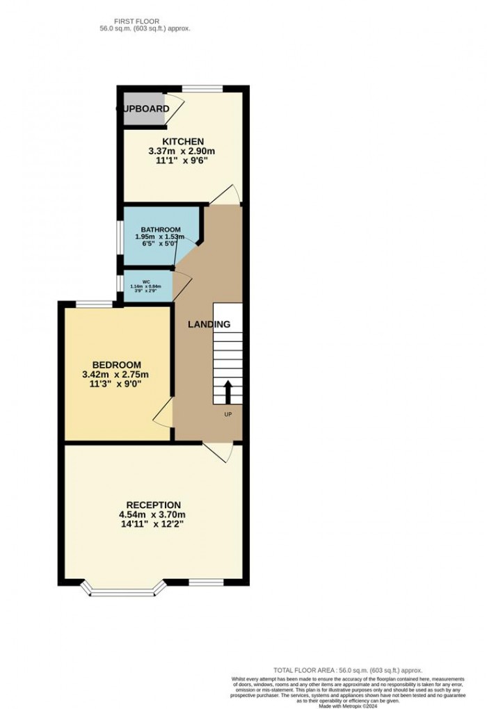 Floorplan for Norlington Road, London