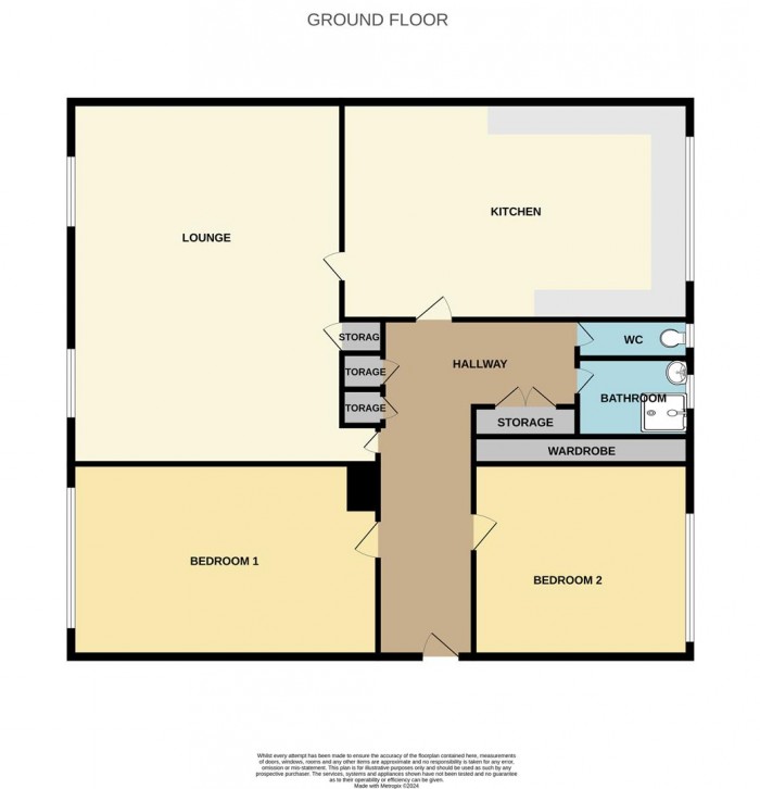 Floorplan for Holtwhites Hill, Enfield