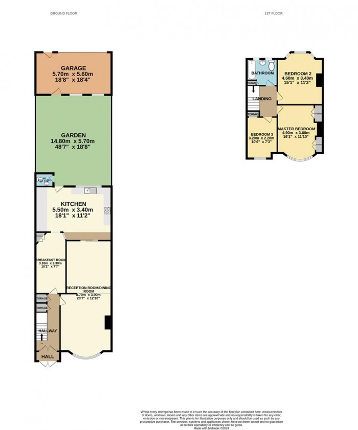 Floorplan for Great Cambridge Road, London