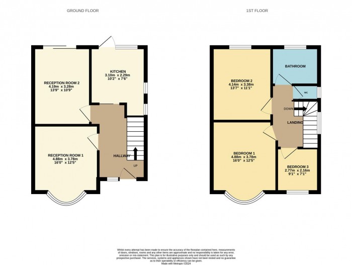 Floorplan for Carnarvon Avenue, Enfield