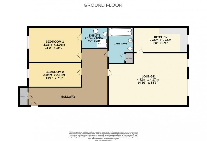 Floorplan for Melling Drive, Enfield