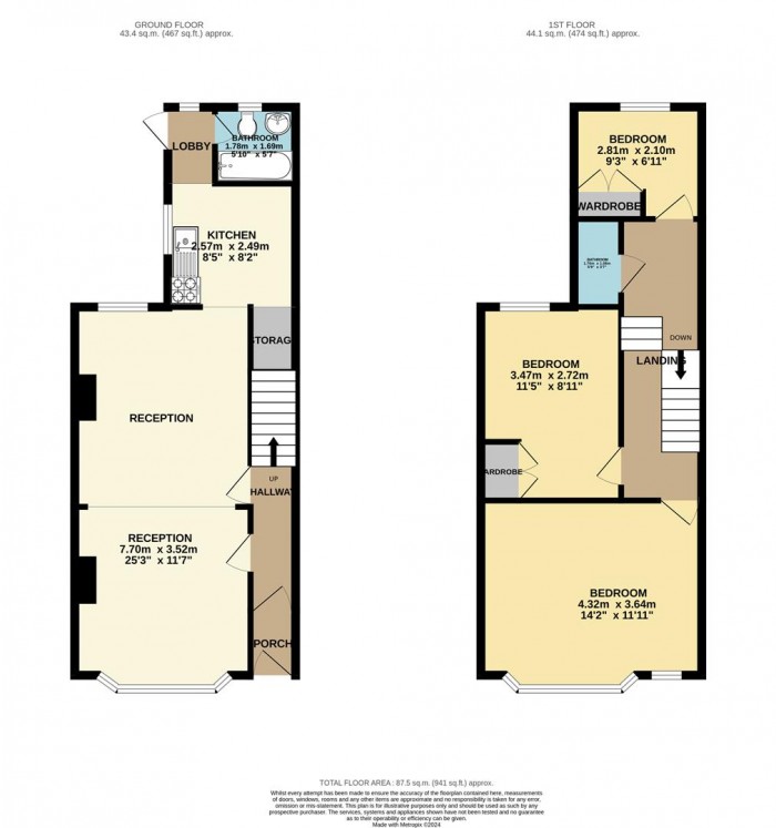 Floorplan for Blackhorse Road, London