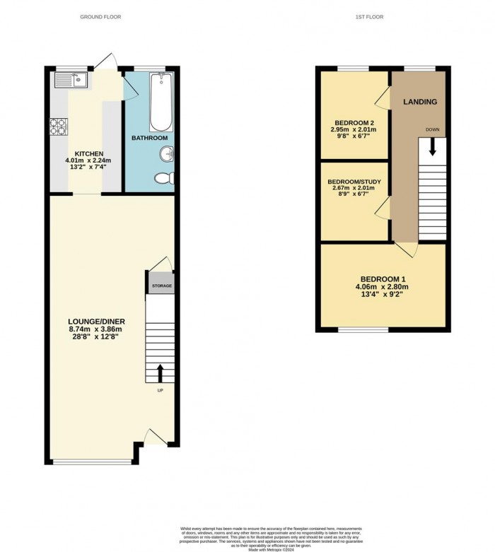 Floorplan for Cross Road, Waltham Cross