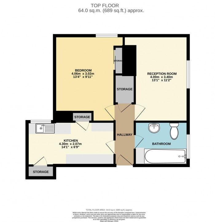 Floorplan for Newton Road, London