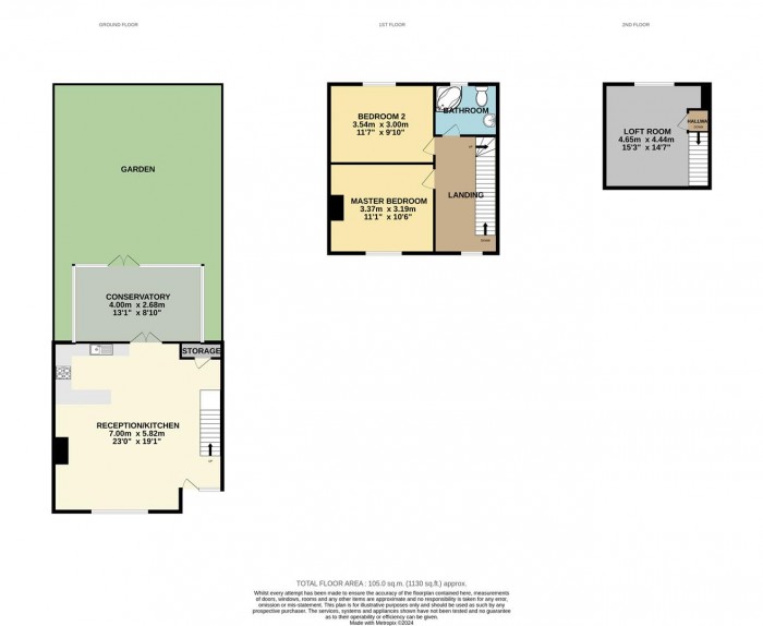 Floorplan for Laburnum Avenue., London