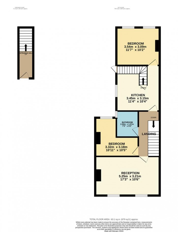 Floorplan for Bloxhall Road, London