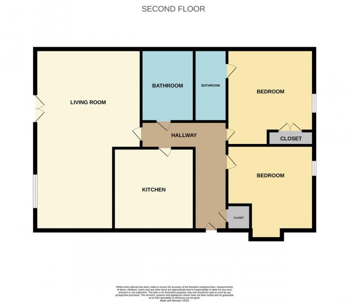 Floorplan for Trinity Avenue, Enfield