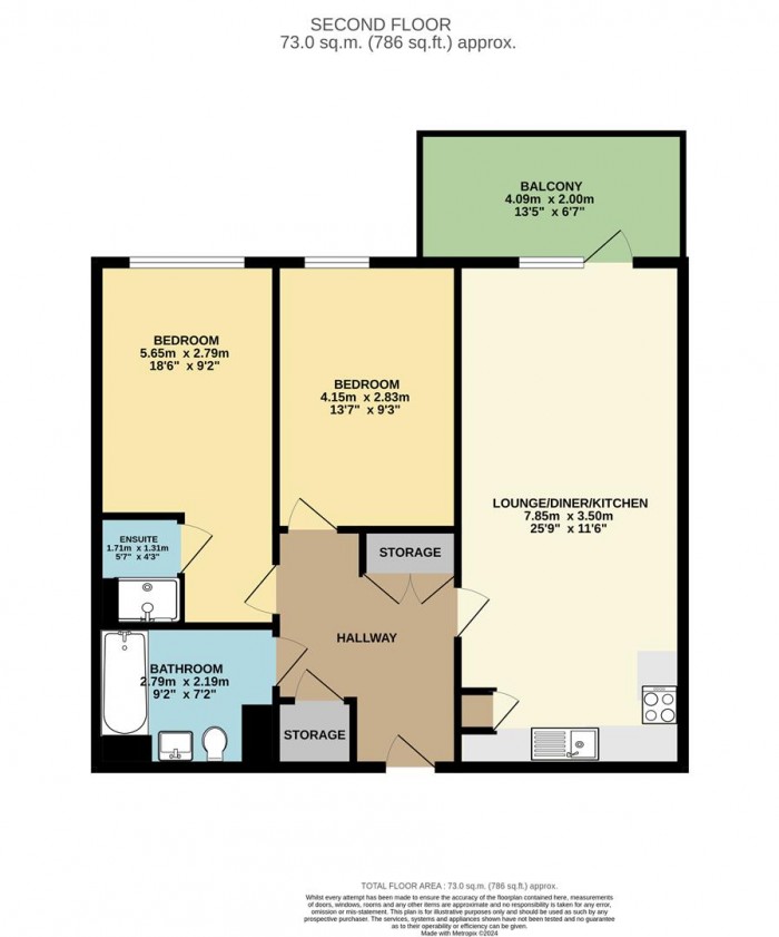 Floorplan for Thornbury Way, London