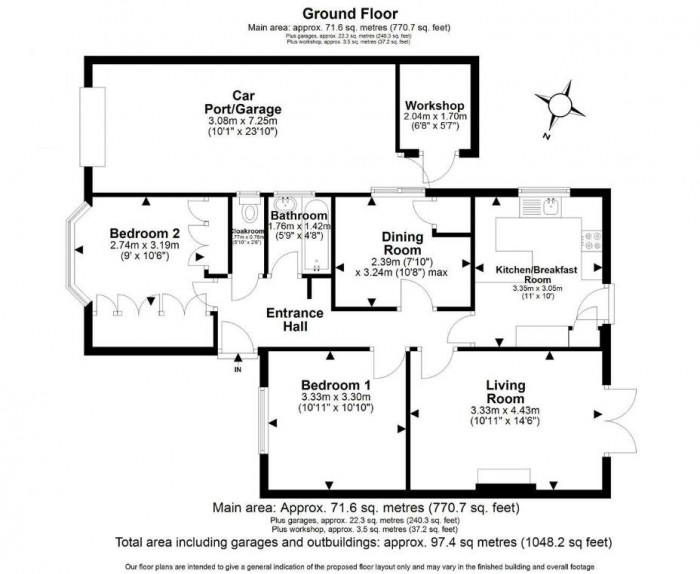 Floorplan for Pick Hill, Waltham Abbey