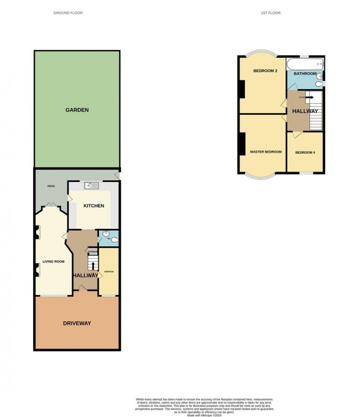 Floorplan for Woodgrange Avenue, Enfield