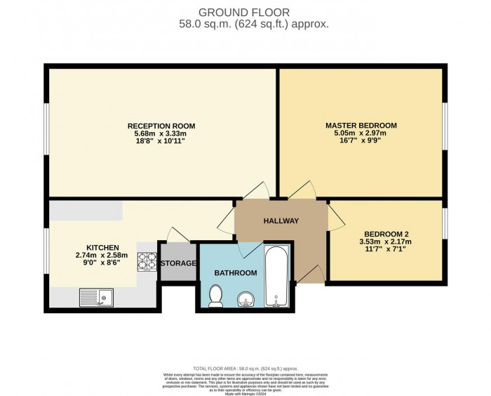 Floorplan for Taylor Close, London