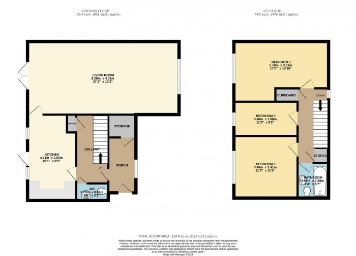 Floorplan for Birdie Way, Hertford