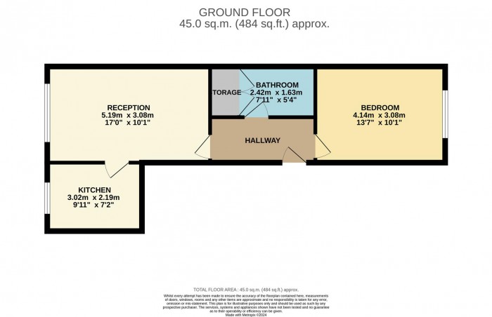 Floorplan for Coppermill Lane, London