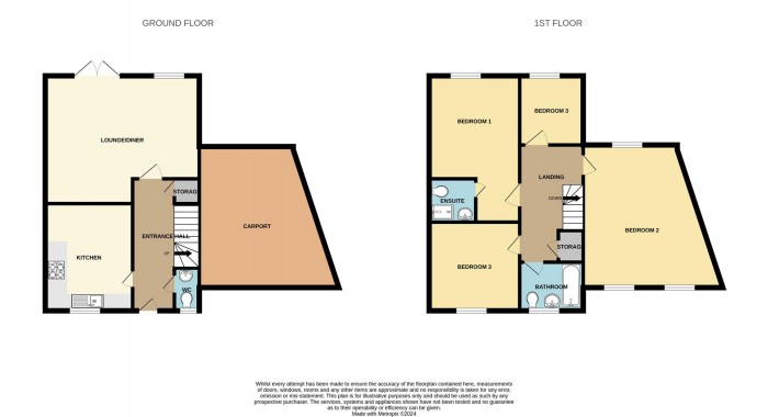 Floorplan for Bird Cherry Lane, Harlow