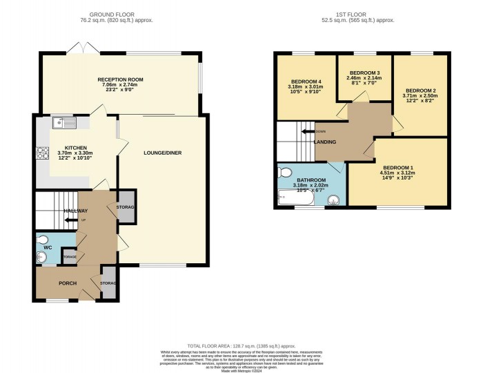 Floorplan for Lodge Hall, Harlow