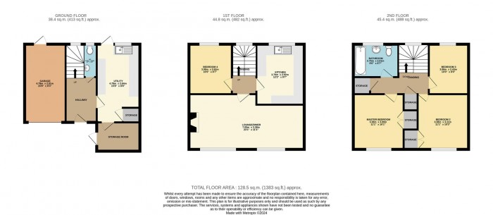 Floorplan for Orchard Croft, Harlow