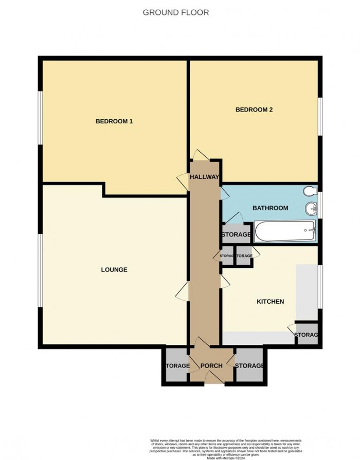 Floorplan for 1 Garland. Stanley Road, Enfield