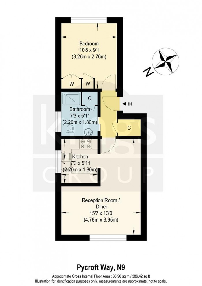 Floorplan for Pycroft Way, Edmonton, N9