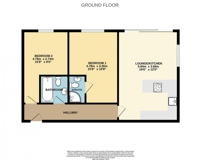 Floorplan for Chapman Courtyard, Turners Hill, Cheshunt, Waltham Cross