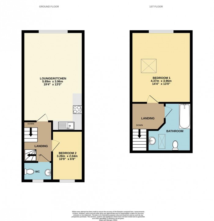 Floorplan for Queens Road, Waltham Cross