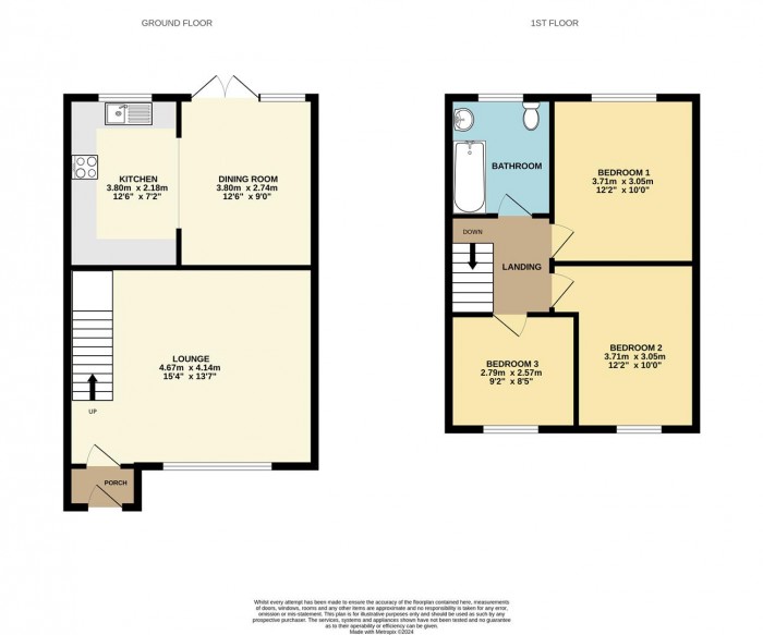 Floorplan for Hobbs Close, Cheshunt, Waltham Cross