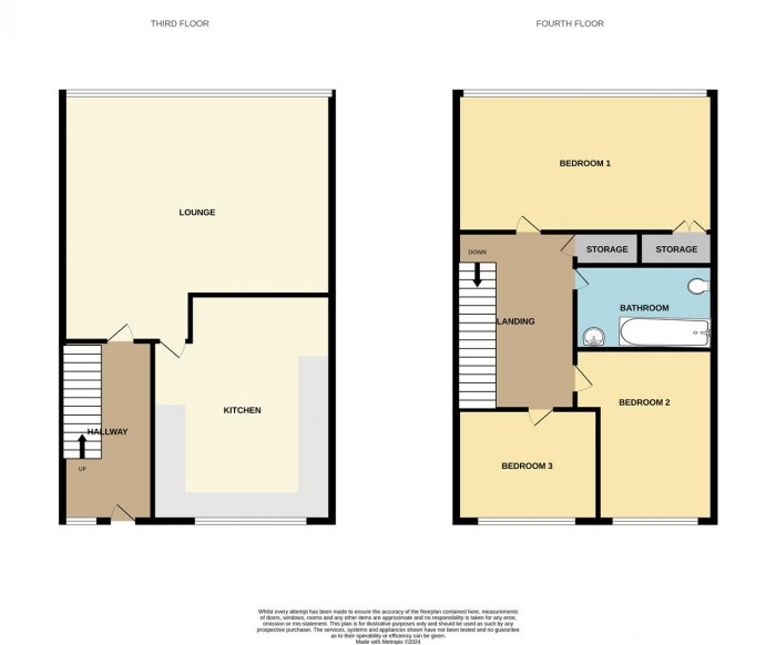 Floorplan for Oxford Gardens, London