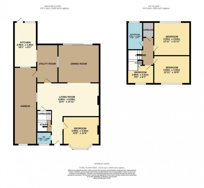 Floorplan for Wharley Hook, Harlow