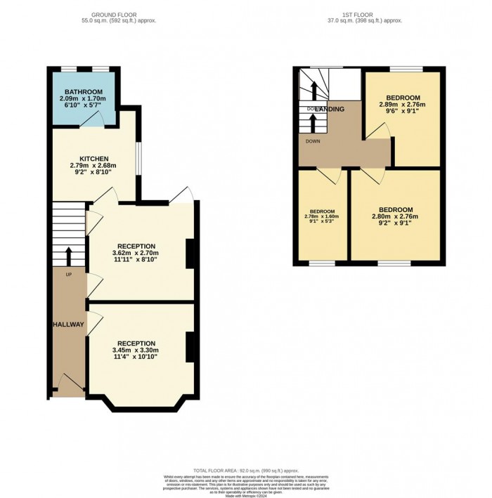 Floorplan for Woodend Road, London