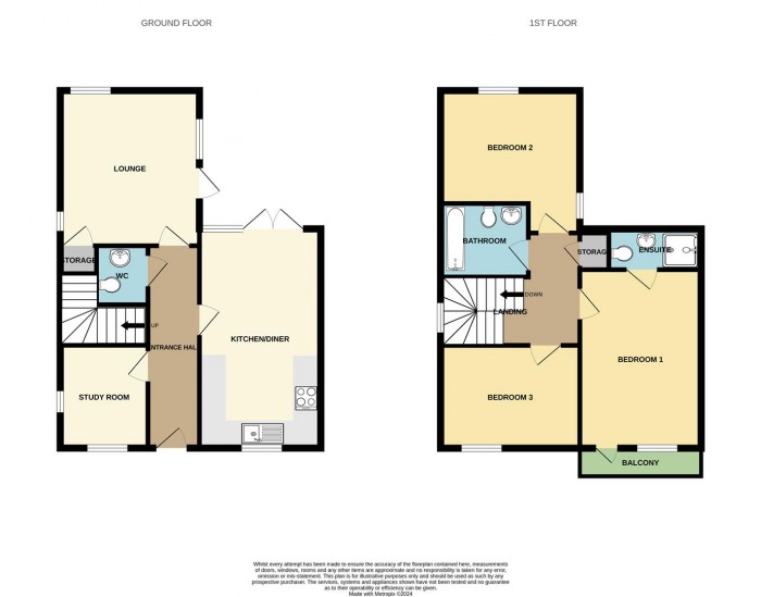 Floorplan for Siskin Drive, Newhall, Harlow