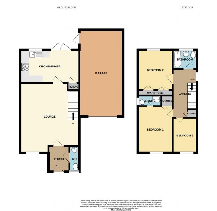 Floorplan for Heathcote Gardens, Harlow