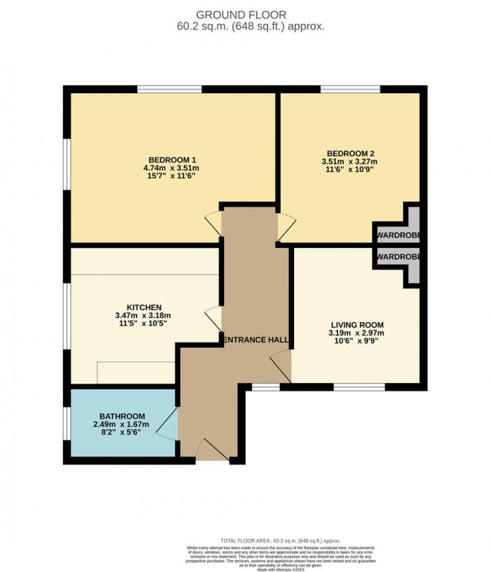 Floorplan for St. Andrew Street, Hertford