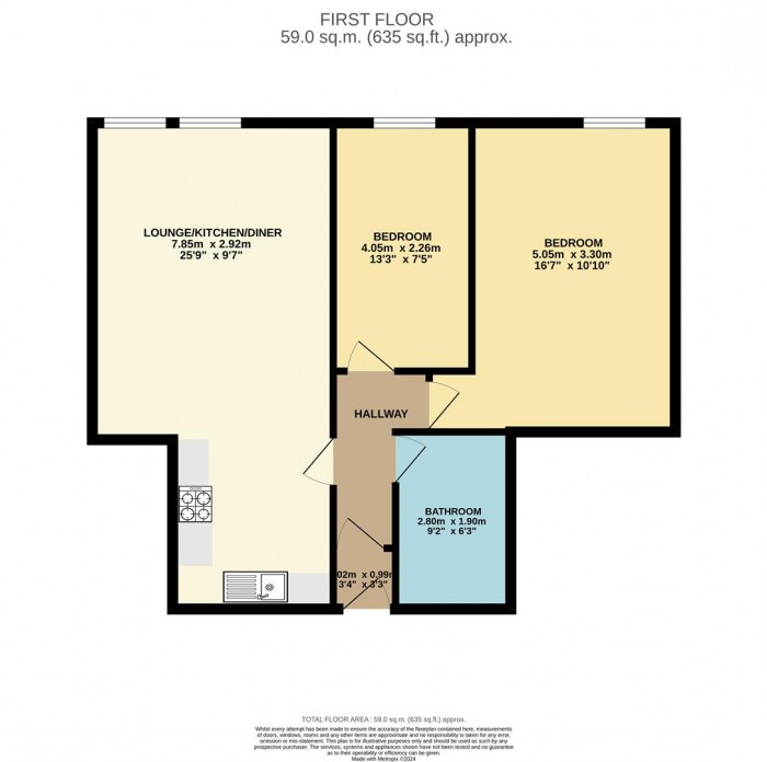 Floorplan for Barking Road, London