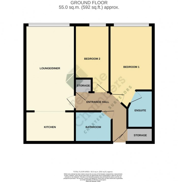 Floorplan for Edinburgh Gate, Harlow