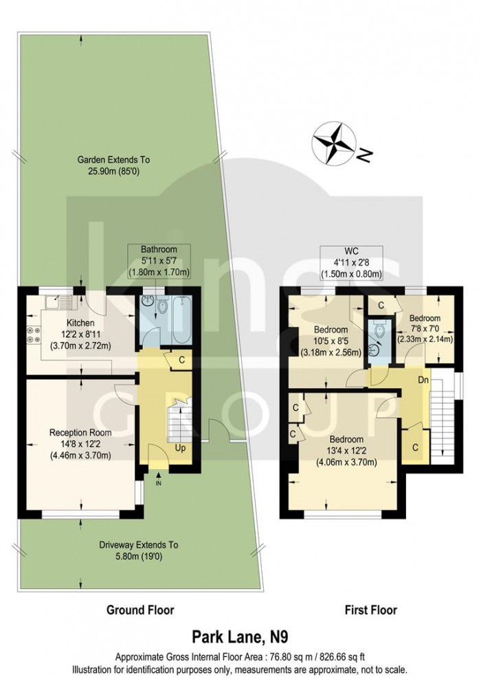 Floorplan for Park Lane, Edmonton, N9