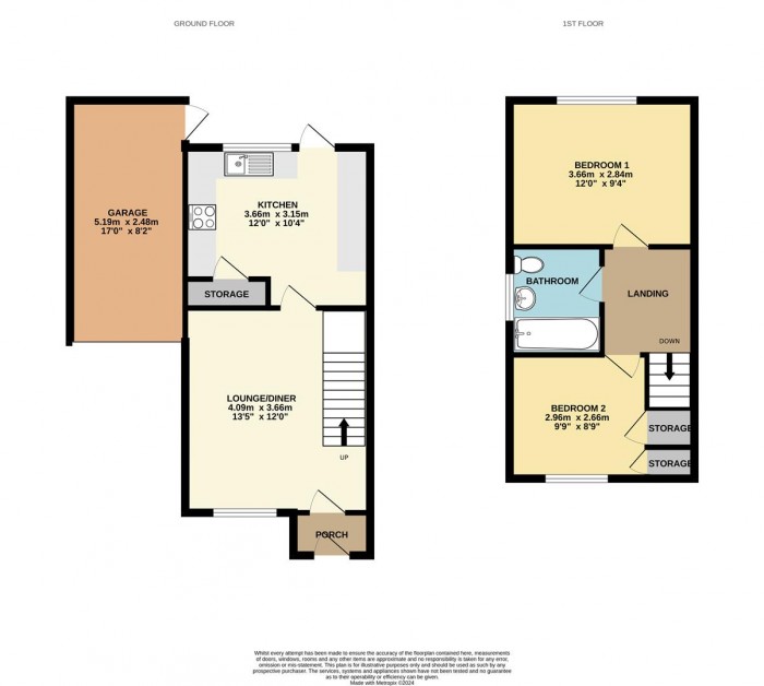 Floorplan for Willowdene, Cheshunt, Waltham Cross