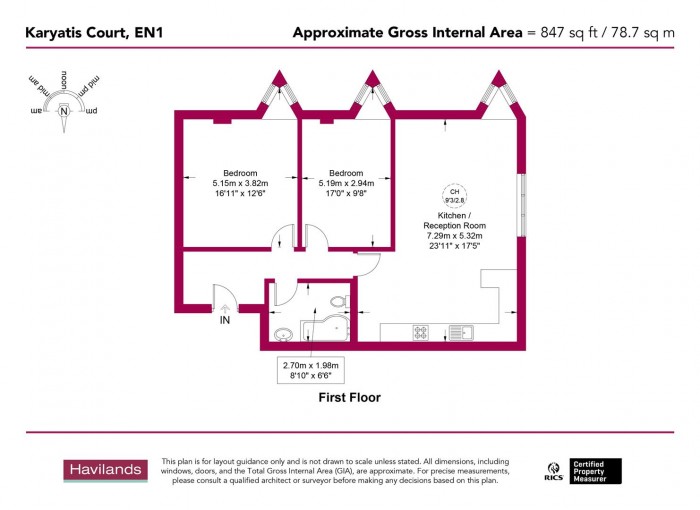 Floorplan for Charles Street, Enfield